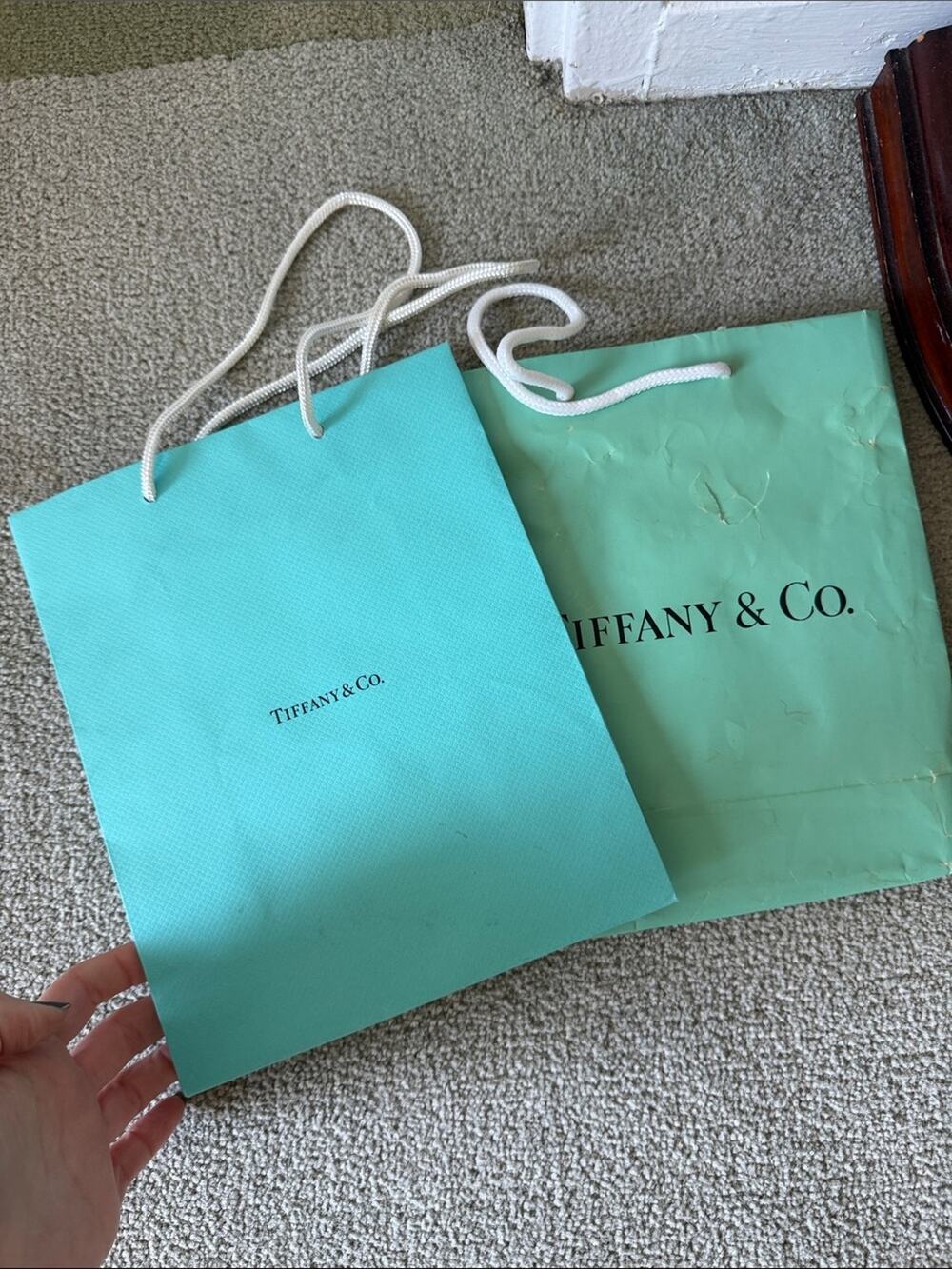 🗽2 Tiffany & Co. Shopping Bags